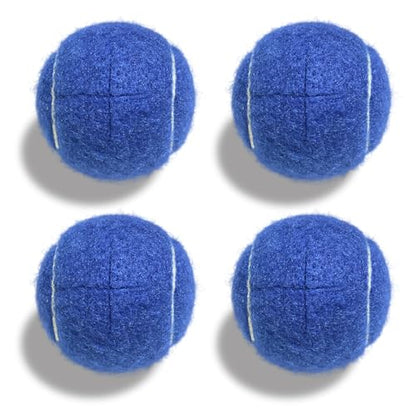 Walker Tennis Balls, Precut Tennis Balls for Walkers, Walker Glide Balls for Chairs, Desks, Furniture Legs and Floor Protection, Heavy Duty Long Lasting Felt Pad Glide Coverings -4PCS Blue - color: Blue-4pcs
