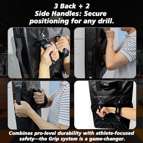 Football Blocking Pad Training Equipment Denser Softer Foam Kick Pads for Football, Basketball, Hockey, Lacrosse Tackle Dummy - 24"x16" Kick Shield Pad with Handles (1PCS)