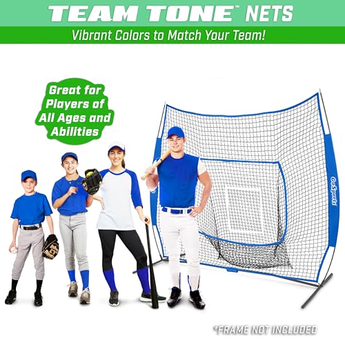 GoSports Replacement 7 x 7 ft Baseball Net - NET ONLY - Frame NOT Included - Choose Your Color - color: Royal