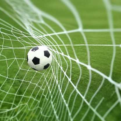 2 Pcs Soccer Replacement Goal Nets, 24x8FT, 20x6.5Ft, 10x6.5FT Polyethylene Polyester Football Net, Full Size Heavy Duty Soccer Net Set, NOT Include Posts - color: White, size: 24Ft x 8Ft