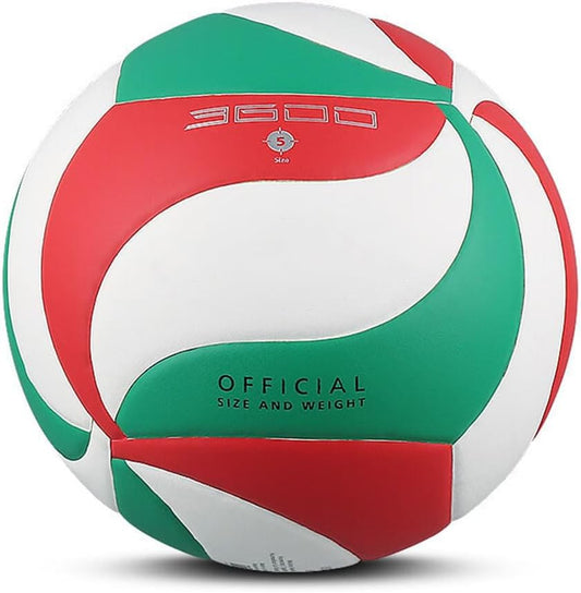 Soft Rubber Lightweight Volleyball for Indoor Training Game Competition, Gym, Outdoor Beach Play, Gift for Kids,Fit for Beginner, Teenager, Adult, 1pcs - color: V5M3600 white