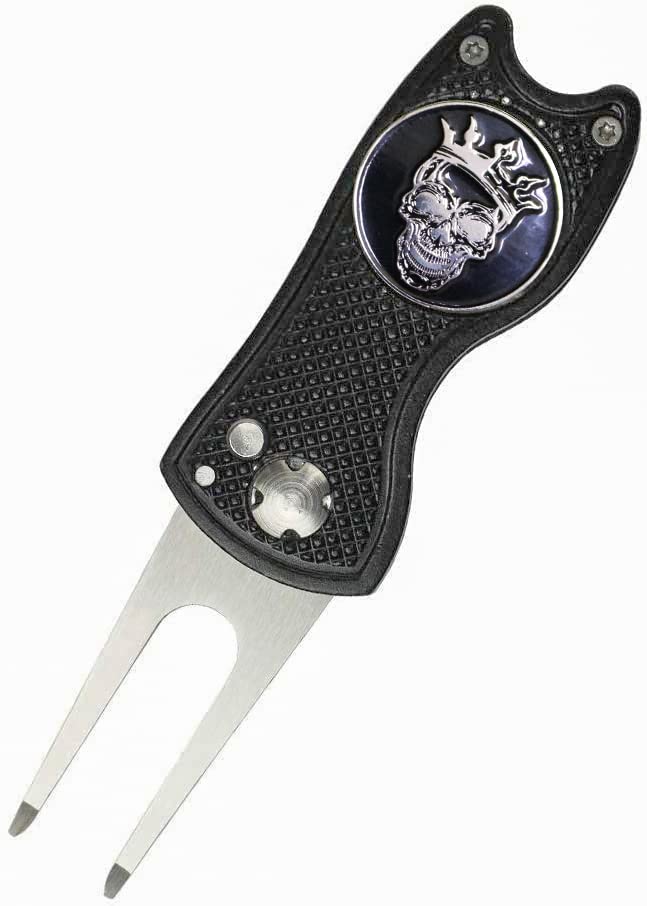 Golf Ball Marker Divot Tool Sets Switchable Divot Repair Tools (one Divot with Four Ball Markers)