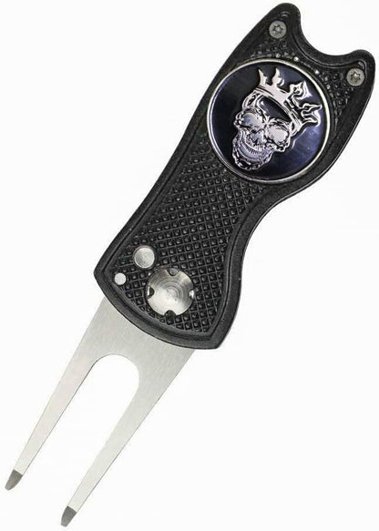 Golf Ball Marker Divot Tool Sets Switchable Divot Repair Tools (one Divot with Four Ball Markers)