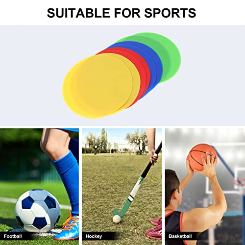 HANABASS 8pcs Non- Soccer Training Markers Markers for Agility Drills Indoor and Outdoor Use for Football Basketball and Sports Training Activities
