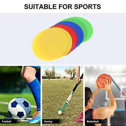 HANABASS 8pcs Non- Soccer Training Markers Markers for Agility Drills Indoor and Outdoor Use for Football Basketball and Sports Training Activities