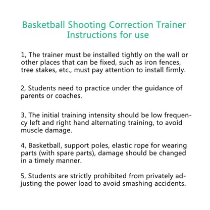 MINDCOLLISION Basketball Shooting Correction Trainer, Assist Shooting, Posture Correction