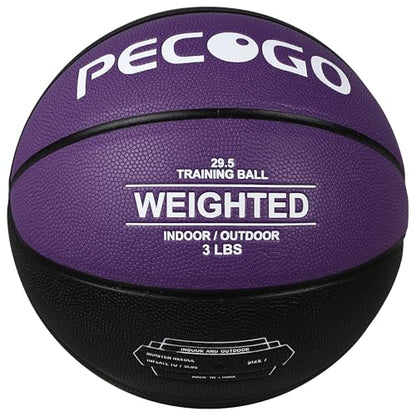 Size 6/7 Weighted Training Basketball (2.2/3/3.3 lbs) - Heavy Indoor/Outdoor Basketball for Dribbling, Passing, Rebounding & Skill Development