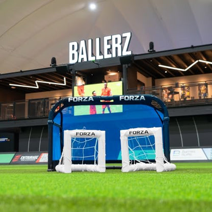 FORZA Mini Target Goal - The Smallest Soccer Goal in the World! l 16" Target Goal - Train with Precision. Passing & Shooting. UK Made, 2 Min Setup, Unbreakable Goalpost - Buy FORZA, Play Forever!