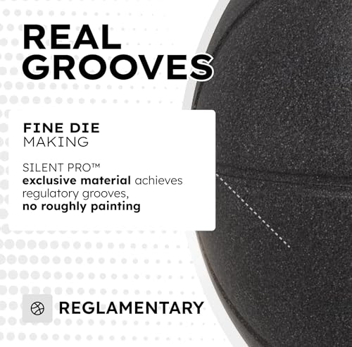 Silent Basketball – Black Mamba – Size 7 (29.5") – Quiet Indoor Dribbling – Premium Foam Basketball, Exact Shape – Certified Child Safe – Soundless, Noiseless Indoor Play - style: Premium Series