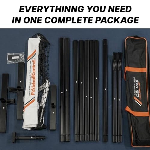 PickleballCentral Rally Pickleball Net, Portable Net System, Indoor/Outdoor, Pickleball Training Aids, Regulation Size, Alloy Steel Frame, Net and Carry Bag