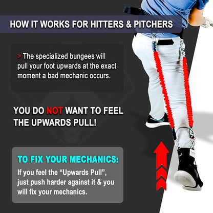 VPX Baseball Harness. Adds 4-6MPH Velocity & Power. Improves Hitting and Pitching Mechanics. Use in any Drill. Pro to Youth - size: Waist MED (22" - 34"), style: Height Med (5'2" - 6'0")