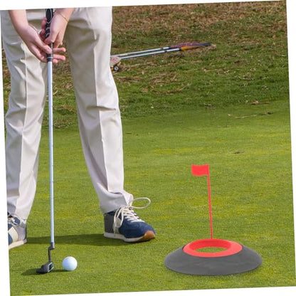 INOOMP Golf Practice Tool TPU Putting Cup Indoor Golfing Aid for Golfer Compact Swing Training Aid for Men's Golfing Cup Hole