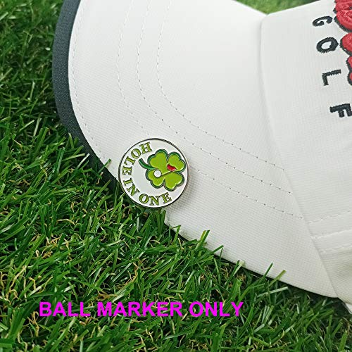 Golf Ball Markers with Hat Clips Value Sets for Men Women Golfer, Removable Attaches Easily to Golf Cap Premium Gifts - color: mixed 4 golf ball markers