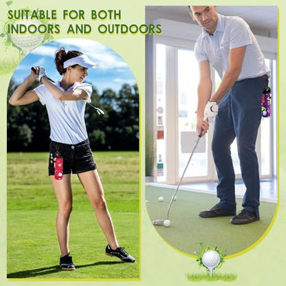 WILLBOND 24 Pcs Golf Ball Carry Bag Tee Holder for Neoprene Pouch Portable with Hook Accessories for Men Women - style: Stylish