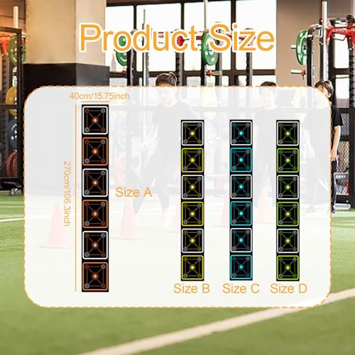 Yiju Agility Ladder Mat Training Equipment Anti Slip Rubber Base Speed Agility Training Ladder for Sports Football Workout Tennis