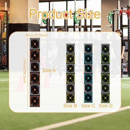 Yiju Agility Ladder Mat Training Equipment Anti Slip Rubber Base Speed Agility Training Ladder for Sports Football Workout Tennis