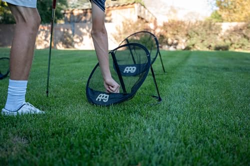 PPG Portable Golf Practice Chipping & Swinging Net, Multiple Targets & Carry Case, Indoor/Outdoor, Lightweight, Collapsable - size: Small (12\), Medium (18\), Large (24\)