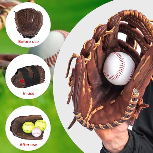 Glove Wrap Compatible with Rawlings, Baseball Glove Wrap Band with Velcro, Adjustable Baseball Glove Wrist Tightener, Elastic Strap for Pocket Shape, Fits Players of All Ages
