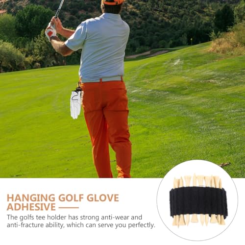 POPETPOP 1 Set of Golf Tee Holder: Hanging Tee Holder for Golf Bag, Portabletee Organizer for Women Men Golfers Bag Pouch Leather Belt Backpack Accessories