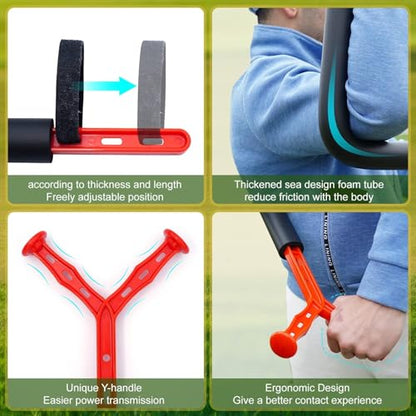Golf Swing Motion Trainer,90-Degree Swing and A Full Swing Mode,Strong Durable and Lightweight,for Beginners and Professionals Golf Training Tools