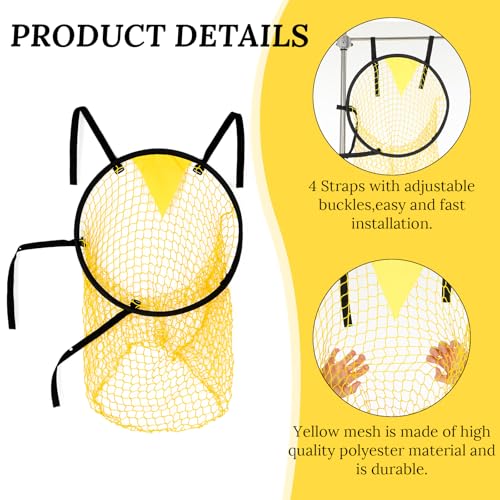 2 Pcs Soccer Targets for Goals Training, Top Bins Soccer Target Goal, Football Training Target | Top Bins Equipment for Shooting Accuracy Training | Durable Design - Extra-Long Straps with Carry Case