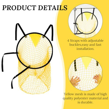 2 Pcs Soccer Targets for Goals Training, Top Bins Soccer Target Goal, Top Bins Equipment for Shooting Accuracy Improving | Durable Design - Extra-Long Straps with Carry Case