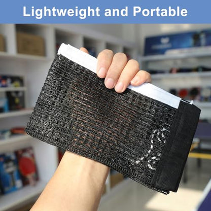 Table Tennis Net - Replacement Portable Table Tennis Net - Thickened Impact Resistant Mesh Nets for Any Standard Size Tables