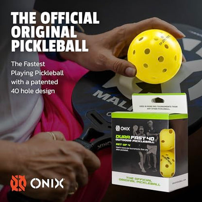 Onix Durafast 40 Pickleball Top Performance Engineered for Championship Play True Flight Competitive Ball - color: Mixed
