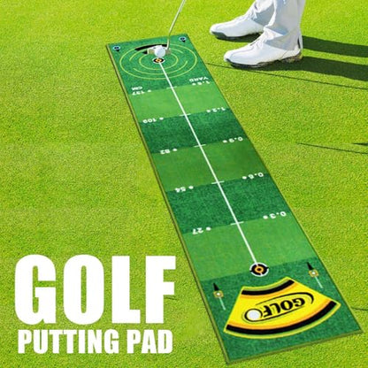 Golf Putting Mat, Professional Training Pad, 19.69x94.49 Inches Tool with Anti Slip Use, Sports Practice Aid, Men Women Prep with Easy Handling, Home Accessories for Indoor Outdoor Travel Office Daily