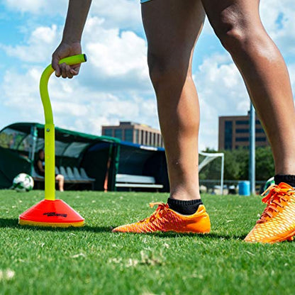 The Cone King Soccer Cone Rack - Training Cone Pick-Up Tool, Pickup Grabber Tool, Collapsable Portable Pickup Pole, Cone Rack Only