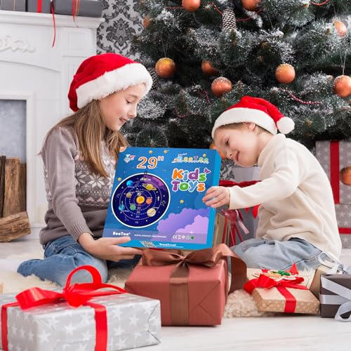 BooTaa 29" Large Dart Board for Kids, Kids Dart Board with Sticky Balls, Boys Toys, Indoor/Sport Outdoor Fun Party Play Game Toys, Birthday Gifts for 3 4 5 6 7 8 9 10 11 12 Year Old Boys Girls - style: Outer Space