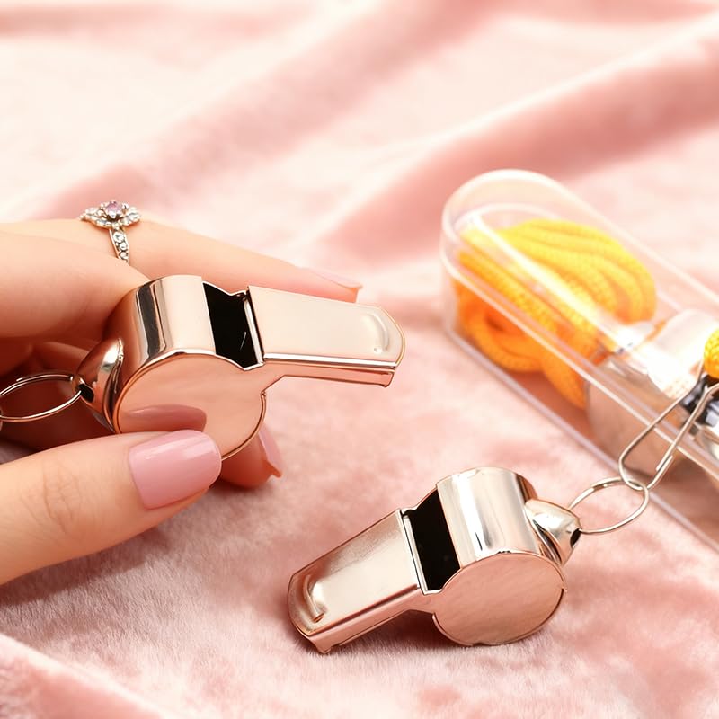 2 Stainless Steel Sports Whistles Set, with Lanyard and Storage Bag - Suitable for Football, Basketball, Volleyball, Referees, Coaches - Loud and Shrill Sound