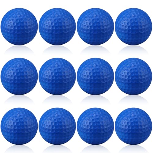 12 Pcs Foam Golf Practice Balls Soft Foam Balls for Golf Practice Realistic Feel and Flight Sport Training