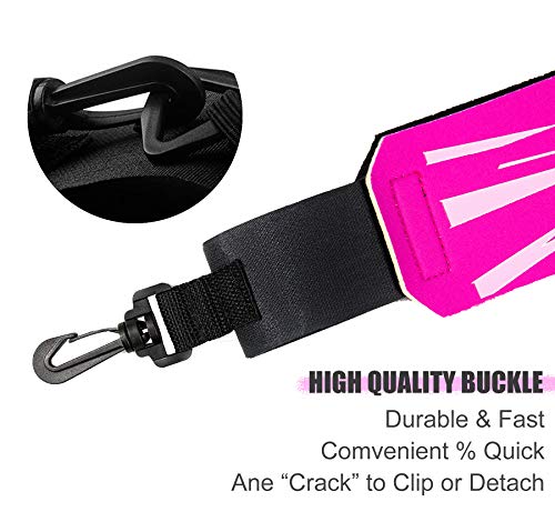 Surpop Soccer/Volleyball/Rugby Trainer, Football Kick Throw Solo Practice Training Aid Control Skills Adjustable Waist Belt for Kids Adults - color: pink