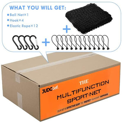 Amazgolf Golf Net,10Ft,15Ft,20Ft,25Ft, 30Ft, 40Ft Golf Practice Net,Sports Practice Barrier Net, Heavy Duty Ball Netting Golf Hitting Net, DIY Ball Net,Baseball Net Hockey Net and Chipping Net