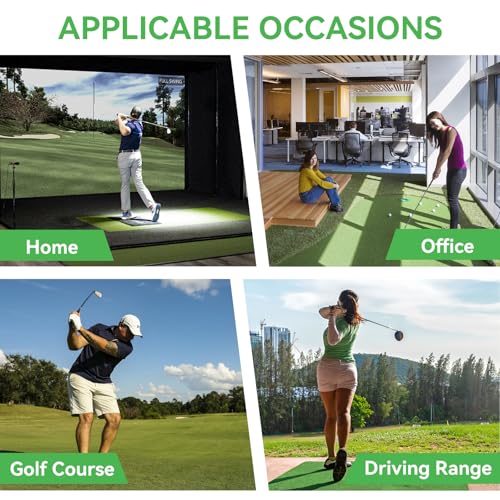 MIKOSI Golf Swing Training Aid, Retractable Golf Grip Trainer for Golf Training, Golf Swing Trainer with Arm Band for Warm-up, Right-Handed Grip Trainer Golf Club for Indoor & Outdoor Use