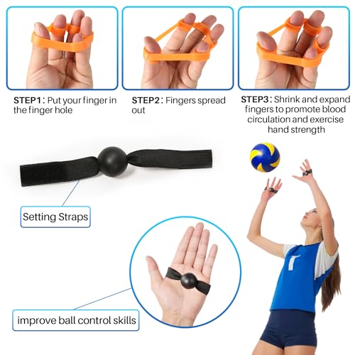 Davllin Volleyball Training Equipment Aid,Premium Volleyball Rebounder Trainer Kit,Solo Practice Trainer for Serving Setting Spiking and Arm Swing,Volleyball Gifts for Teen Girls & Boys - style: 8-in-1 Classic