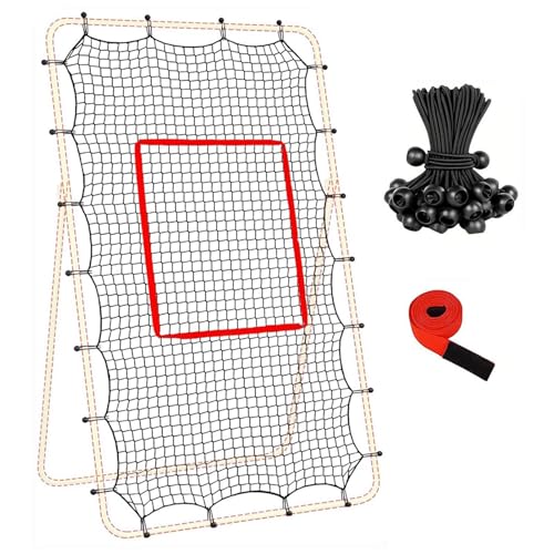 Volleyball Rebounder Net, with Adjustable Hitting Zone, 213x122cm, Volleyball Training Net, Sports Rebounder, Quick Fold & Storage, for Indoor Outdoor Use