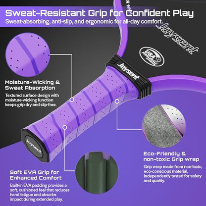 Pickleball Paddles Set, USAPA Approved Carbon Fiber Pickleball Set of 2 with Beginner Pickleball Rackets, Indoor Outdoor Pickle Balls for Adults Men Women, JT-1 - color: Purple