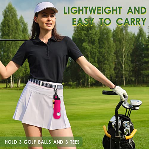 WILLBOND 24 Pcs Golf Ball Carry Bag Tee Holder for Neoprene Pouch Portable with Hook Accessories for Men Women - style: Classic