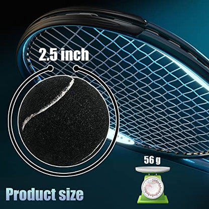 GKK Durable Pressurized Tennis Balls - 12 Pack Yellow Felt Training Balls for Beginners and Dogs - color: black tennis ball