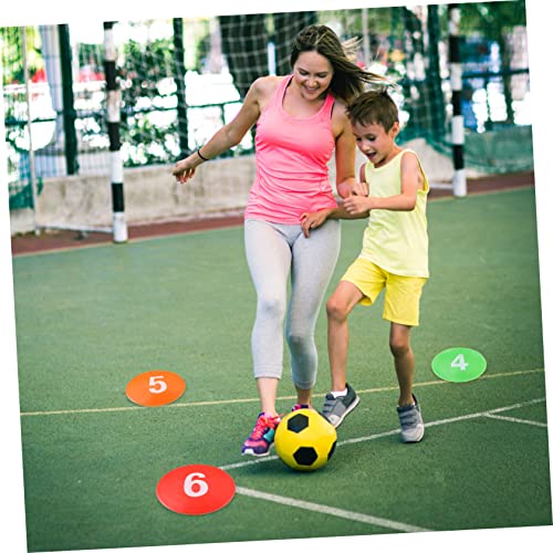 UPKOCH 1set Reusable Sports Markers for Football Training Non-Fading Soccer Markers Patterns for Indoor and Outdoor Agility Drills