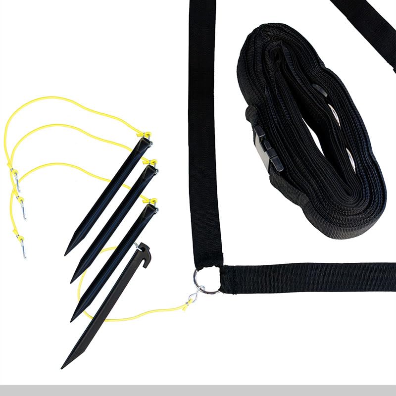 Do It Tennis Douglas Outdoor Volleyball Boundary Lines - style: 2 Inch Black Webbing