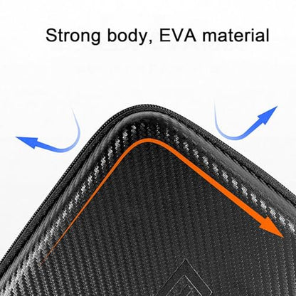 Table Tennis Racket Case - Waterproof Hard Case, Portable Paddle Storage Bag for 2 Rackets and 3 Balls