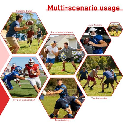 Football Throwing Net Portable: 6x3ft Durable Training Target for Backyard Sports Field Use Ideal for Adults Teens and Coaches