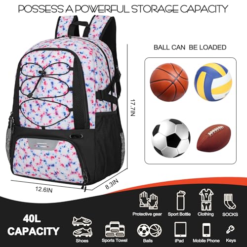 Goloni Basketball Backpack,Large Sports Bag with Ball Compartment & Shoe Compartment,Basketball Bag Fit Volleyball, soccer,Gym