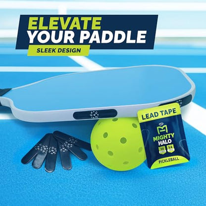 Lead Tape for Pickleball Paddles | Pre-Cut 3g Strips | Plastic-Coated, High-Performance Adhesive Weights - size: 12 Strips (Single Pack)