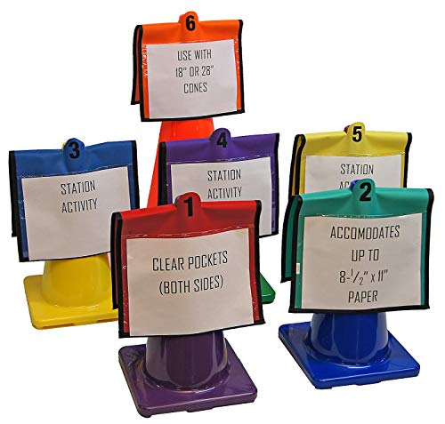 Cone Folders (Double Sided Pockets That fit Over Your Cones), Sold as a Set of 6