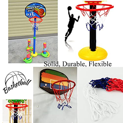 Small Replacement Net for Mini Basketball Hoop, Fits 6 Loops, 8"-10.25" Rims, All Weather Anti Whip