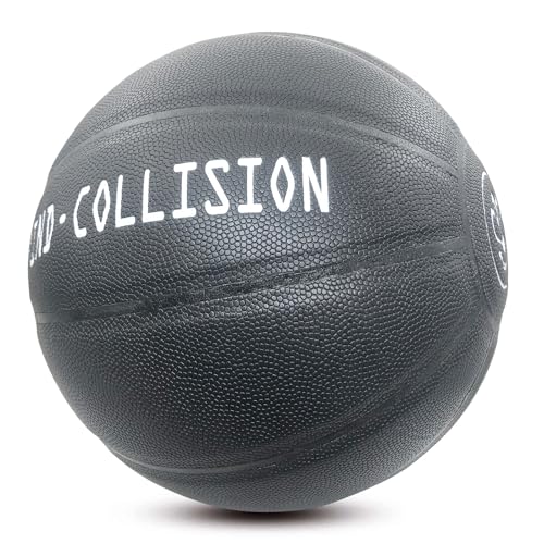 MINDCOLLISION Size 1/3/4/5/6/7/9 No Logo Basketball, Black and White, can be Used for Autographs, Clubs, Training, Event prizes - color: Black, size: No.9